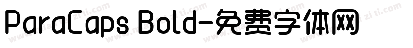 ParaCaps Bold字体转换